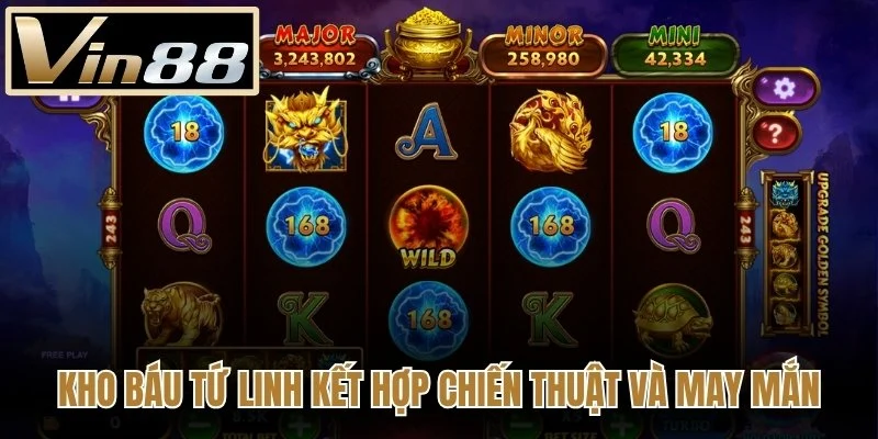 Kho báu tứ linh kết hợp chiến thuật và may mắn